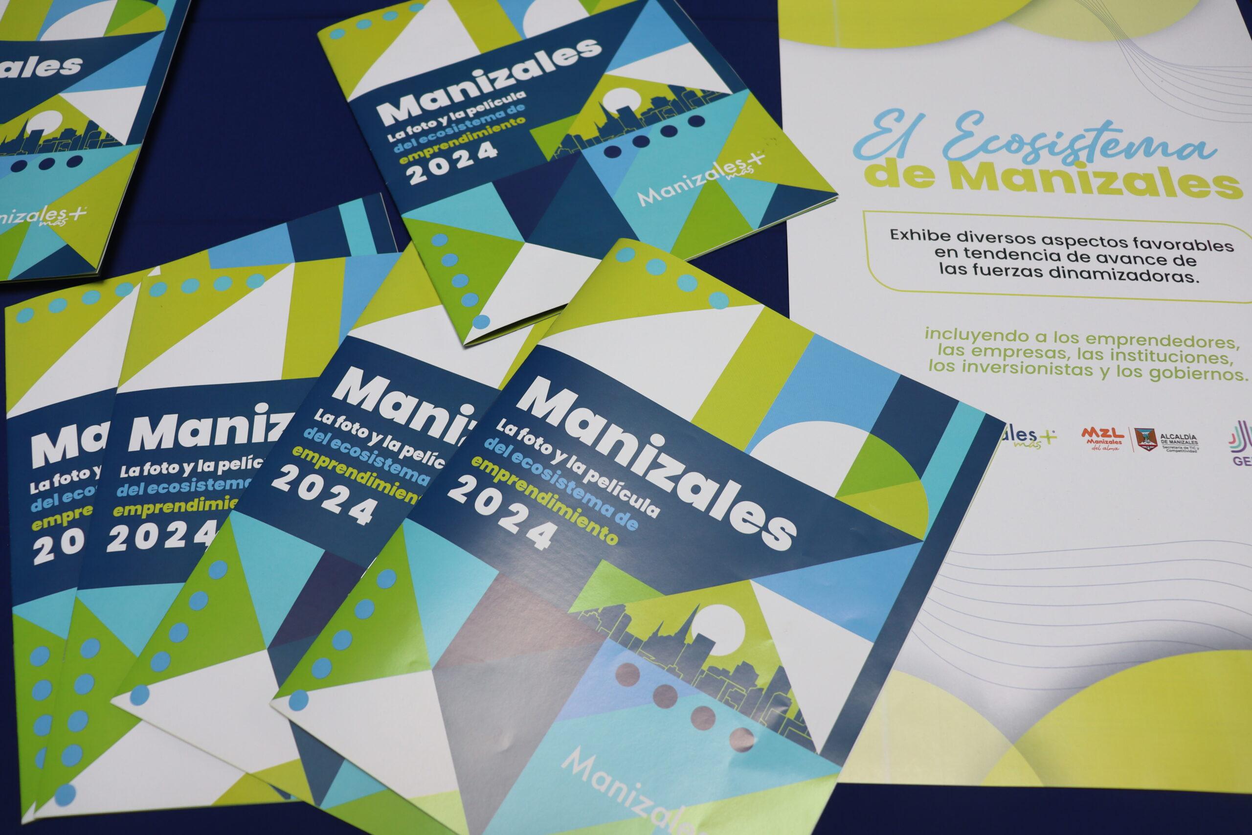 Fotografías del evento de presentación del ranking GEIAL 2024 en Manizales, que destacó el desempeño de la ciudad en innovación y emprendimiento en América Latina.